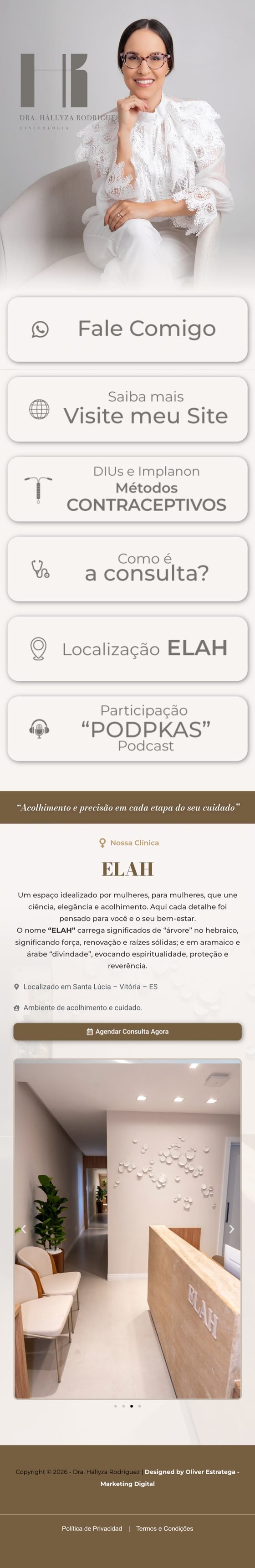 LinkTree de cliente — Dra. Hállyza Rodriguez