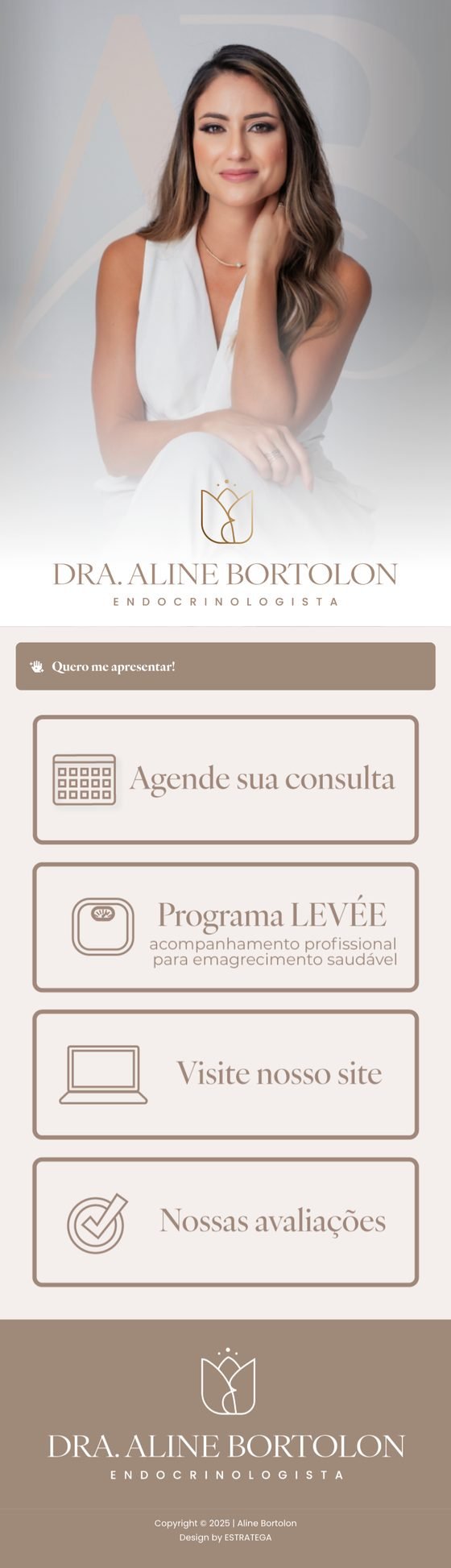 LinkTree de cliente — Dra. Aline Bortolon